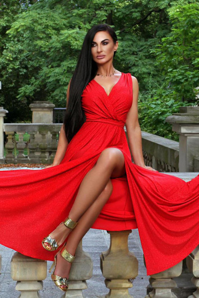 MONIKA Czerwona Sukienka